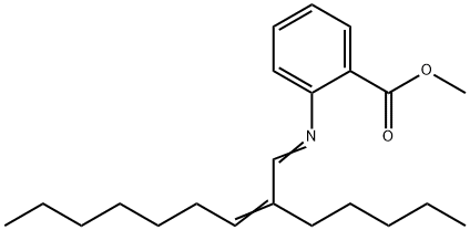 methyl o-[(2-pentyl-2-nonenylidene)amino]benzoate Structure