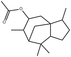 octahydro-3,6,8,8-tetramethyl-1H-3a,7-methanoazulen-5-yl acetate,67800-81-1,结构式
