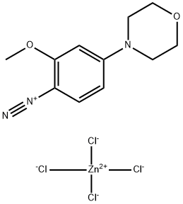 2-Methoxy-4-morpholinobenzenediazonium chloride zinc chloride double salt