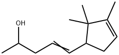 5-(2,2,3-trimethyl-3-cyclopenten-1-yl)pent-4-en-2-ol Struktur