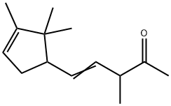 3-methyl-5-(2,2,3-trimethyl-3-cyclopenten-1-yl)pent-4-en-2-one,67801-15-4,结构式