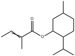 2-isopropyl-5-methylcyclohexyl 2-methylbut-2-enoate 结构式