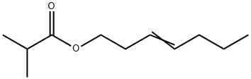 2-甲基丙酸-3-庚烯基酯 结构式