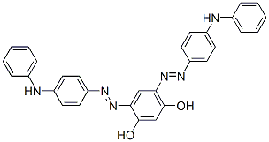 4,6-bis[[4-(phenylamino)phenyl]azo]resorcinol Structure