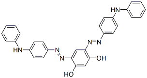 4,6-bis[[4-(phenylamino)phenyl]azo]resorcinol 结构式