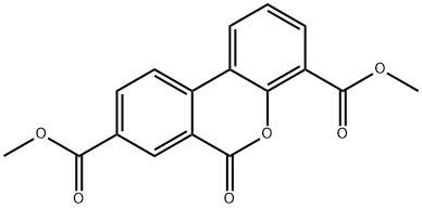 dimethyl 6-oxo-6H-dibenzo[b,d]pyran-4,8-dicarboxylate,67801-59-6,结构式
