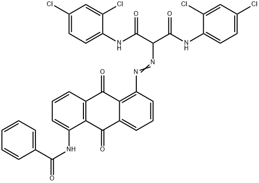 2-[[[5-(Benzoylamino)-9,10-dihydro-9,10-dioxoanthracen]-1-yl]azo]-N,N'-bis(2,4-dichlorophenyl)propanediamide,67803-84-3,结构式