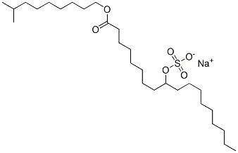 sodium 1-(8-methylnonyl) 9-(sulphooxy)octadecanoate Structure