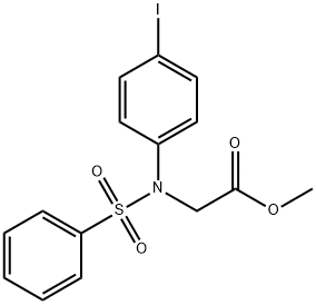 methyl N-(4-iodophenyl)-N-(phenylsulfonyl)glycinate Structure