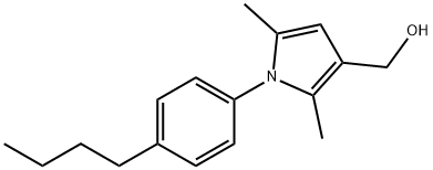 1-(4-BUTYLPHENYL)-2,5-DIMETHYL-1H-PYRROLE-3-METHANOL,678158-26-4,结构式