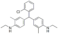 4,4'-[(2-クロロフェニル)メチレン]ビス[N-エチル-2-メチルベンゼンアミン] 化学構造式