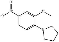 1-(2-甲氧基-4-硝基苯基)四氢吡咯,67828-57-3,结构式