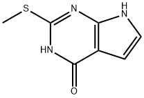2-METHYLSULFANYL-7H-PYRROLO[2,3-D]PYRIMIDIN-4-OL
 Struktur