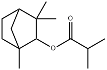 2-Methylpropanoic acid 1,3,3-trimethylbicyclo[2.2.1]heptan-2-yl ester Struktur
