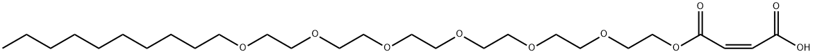 3,6,9,12,15,18-hexoxaoctacosyl hydrogen maleate 结构式