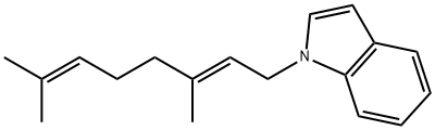 (E)-1-(3,7-dimethylocta-2,6-dienyl)-1H-indole,67845-48-1,结构式