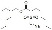 2-(Sodiosulfo)octanoic acid 2-ethylhexyl ester,67845-71-0,结构式