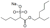 2-(ソジオスルホ)ヘキサン酸2-エチルヘキシル 化学構造式