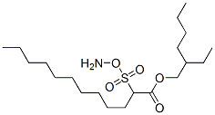 2-(Ammoniooxysulfonyl)dodecanoic acid 2-ethylhexyl ester 结构式