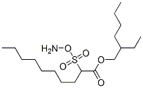 2-(Ammoniooxysulfonyl)decanoic acid 2-ethylhexyl ester Struktur