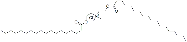 N,N-二甲基-2-[(1-氧代十八烷基)氧]-N-[2-[(1-氧代十八烷基)]乙基]乙铵氯化物,67846-68-8,结构式