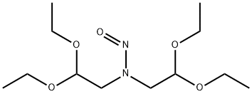 N,N-bis(2,2-diethoxyethyl)nitrous amide 化学構造式