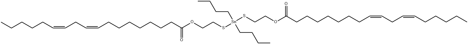 (dibutylstannylene)bis(thioethane-1,2-diyl) bis[(9Z,12Z)-octadeca-9,12-dienoate] Struktur