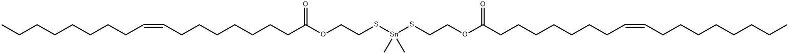 ビス[(Z)-9-オクタデセン酸]ジメチルスタンニレンビス(チオ-2,1-エタンジイル) 化学構造式