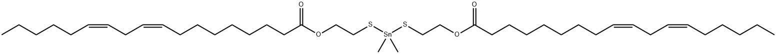 (dimethylstannylene)bis(thioethane-1,2-diyl) bis[(9Z,12Z)-octadeca-9,12-dienoate],67859-64-7,结构式