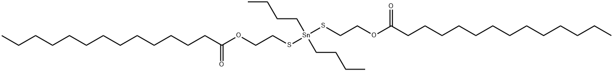 (dibutylstannylene)bis(thioethylene) dimyristate Structure