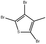 2,3,5-トリブロモ-4-メチルチオフェン 化学構造式