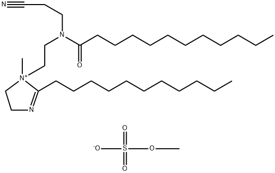 67874-12-8 1-[2-[(2-cyanoethyl)(1-oxododecyl)amino]ethyl]-4,5-dihydro-1-methyl-2-undecyl-1H-imidazolium methyl sulphate