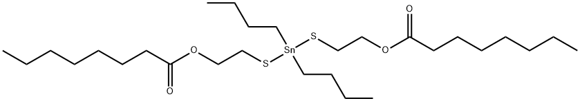 (dibutylstannylene)bis(thioethane-1,2-diyl) dioctanoate  Struktur