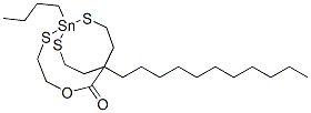 トリスデカン酸ブチルスタンニリジントリス(チオ-2,1-エタンジイル) 化学構造式