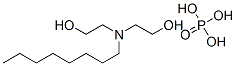 octyl dihydrogen phosphate, compound with 2,2'-iminodiethanol 结构式