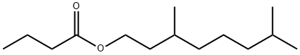 3,7-dimethyloctyl butyrate Struktur
