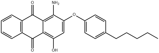 1-amino-4-hydroxy-2-(4-pentylphenoxy)anthraquinone 结构式