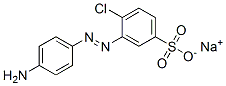 sodium 3-[(4-aminophenyl)azo]-4-chlorobenzenesulphonate,67875-24-5,结构式