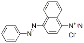 4-(phenylazo)naphthalene-1-diazonium chloride 化学構造式