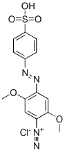2,5-dimethoxy-4-[(4-sulphophenyl)azo]benzenediazonium chloride Structure
