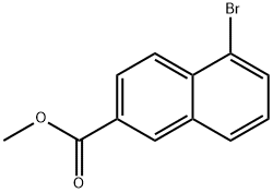 5-ブロモ-2-ナフトエ酸メチル 化学構造式