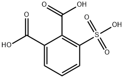 3-スルホフタル酸 化学構造式
