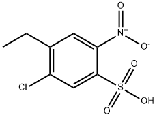 5-chloro-4-ethyl-2-nitrobenzenesulphonic acid ,67892-44-8,结构式
