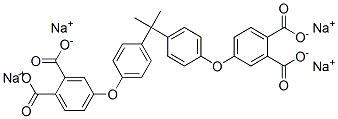 4,4′-[1-メチルエチリデンビス(4,1-フェニレンオキシ)]ビスフタル酸テトラナトリウム 化学構造式