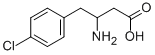 3-氨基-4-(4-氯苯基)丁酸,678969-20-5,结构式