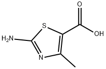 2-アミノ-4-メチル-1,3-チアゾール-5-カルボン酸 化学構造式