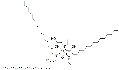 [2-[bis(2-hydroxyhexadecyl)amino]ethyl]ethyl(2-hydroxyethyl)(2-hydroxyhexadecyl)ammonium ethyl sulphate|