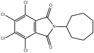 3,4,5,6-tetrachloro-N-cycloheptylphthalimide Structure