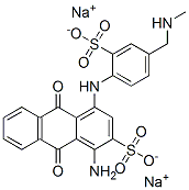 disodium 1-amino-9,10-dihydro-4-[[4-[(methylamino)methyl]-2-sulphonatophenyl]amino]-9,10-dioxoanthracene-2-sulphonate|