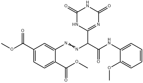 67906-31-4 dimethyl 2-[[2-[(2-methoxyphenyl)amino]-2-oxo-1-(1,4,5,6-tetrahydro-4,6-dioxo-1,3,5-triazin-2-yl)ethyl]azo]terephthalate